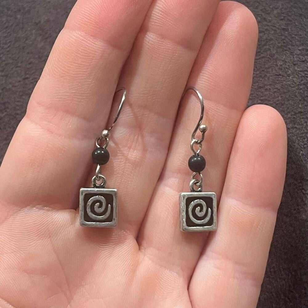 Vintage Celtic Swirl Dangle Earrings